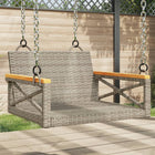 Swing seat 63x62x40 cm poly rattan grey