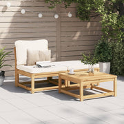 Loungeset 3-delig massief acaciahout