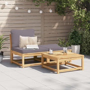 Loungeset 3-delig massief acaciahout