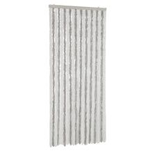 Vliegengordijn 100X220 Cm Chenille Lichtgrijs En Wit