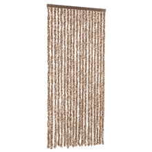 Vliegengordijn Chenille Beige En Donkerbruin 56 x 200 cm