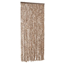 Vliegengordijn 90X200 Cm Chenille Beige En Donkerbruin