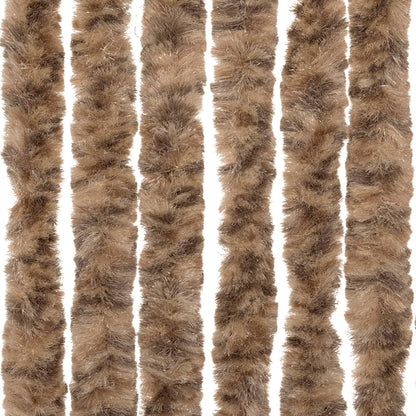 Vliegengordijn 100X200 Cm Chenille Beige En Donkerbruin