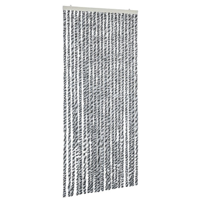 Vliegengordijn 100X200 Cm Chenille Grijs En Zwart-Wit
