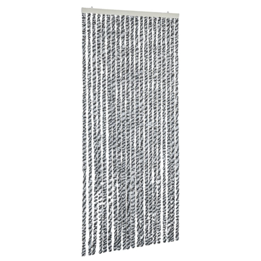 Vliegengordijn 100X200 Cm Chenille Grijs En Zwart-Wit