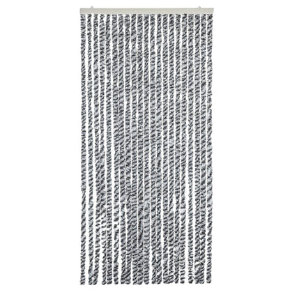 Vliegengordijn 100X200 Cm Chenille Grijs En Zwart-Wit