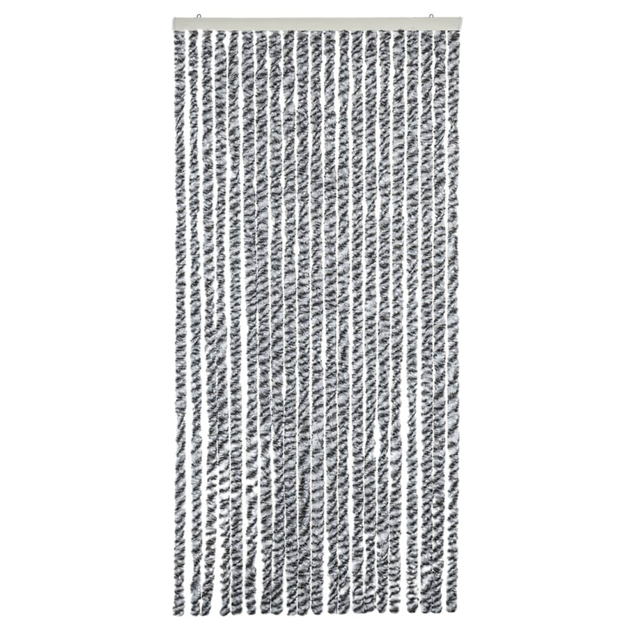 Vliegengordijn 100X200 Cm Chenille Grijs En Zwart-Wit