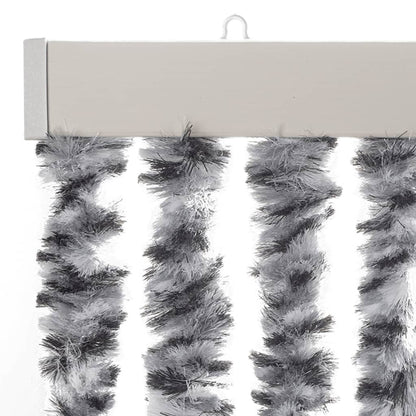 Vliegengordijn 100X200 Cm Chenille Grijs En Zwart-Wit