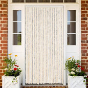 Vliegengordijn 90x220 cm chenille beige wit