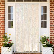 Vliegengordijn Chenille Beige En Wit 100 x 200 cm