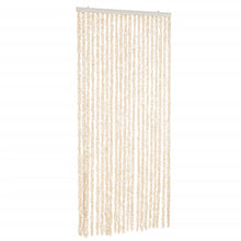 Vliegengordijn 100X220 Cm Chenille Beige En Wit