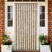Vliegengordijn 100x230 cm chenille donkerbruin beige