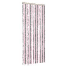 Vliegengordijn Chenille Zilver Grijs En Roze 56 x 200 cm