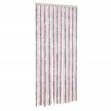 Vliegengordijn 100X200 Cm Chenille Zilvergrijs En Roze