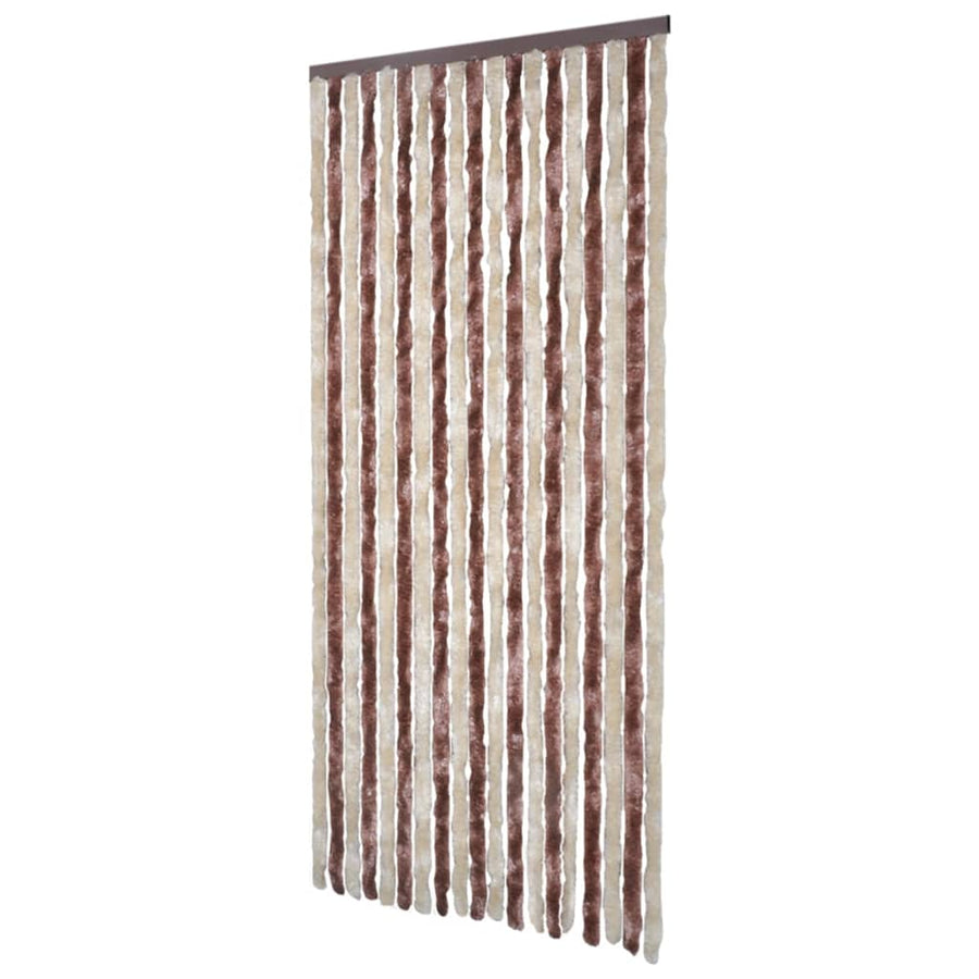Vliegengordijn 100X200 Cm Chenille Beige En Lichtbruin