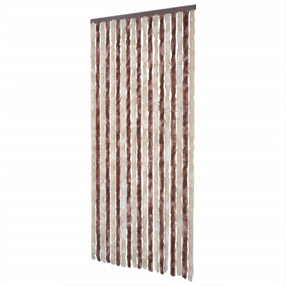 Vliegengordijn 100X230 Cm Chenille Beige En Lichtbruin