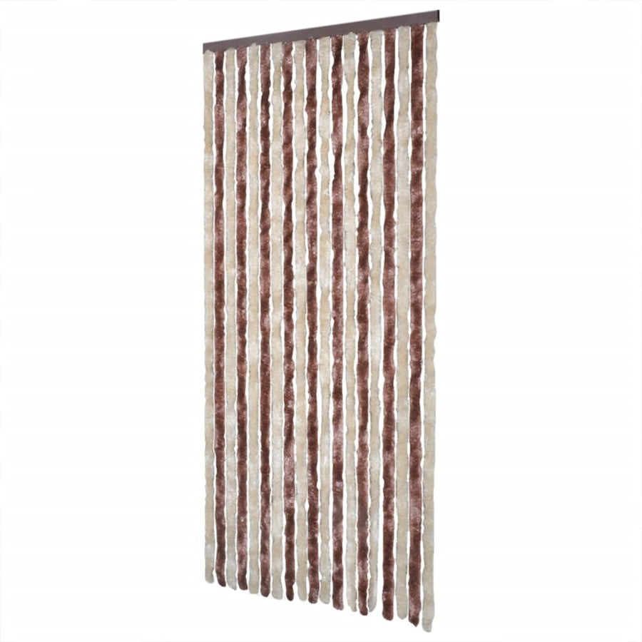 Vliegengordijn 100X230 Cm Chenille Beige En Lichtbruin