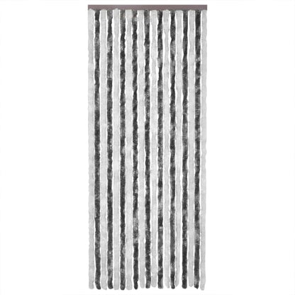 Vliegengordijn 100X200 Cm Chenille Grijs En Wit