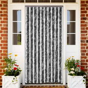 Vliegengordijn 100x230 cm chenille grijs wit