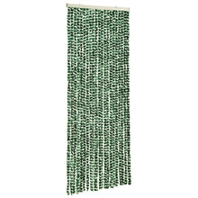 Vliegengordijn 56X200 Cm Chenille Groen En Wit