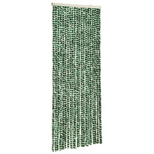 Vliegengordijn 100X200 Cm Chenille Groen En Wit
