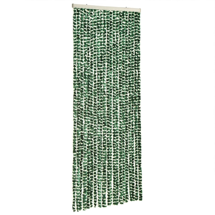 Vliegengordijn 100X200 Cm Chenille Groen En Wit