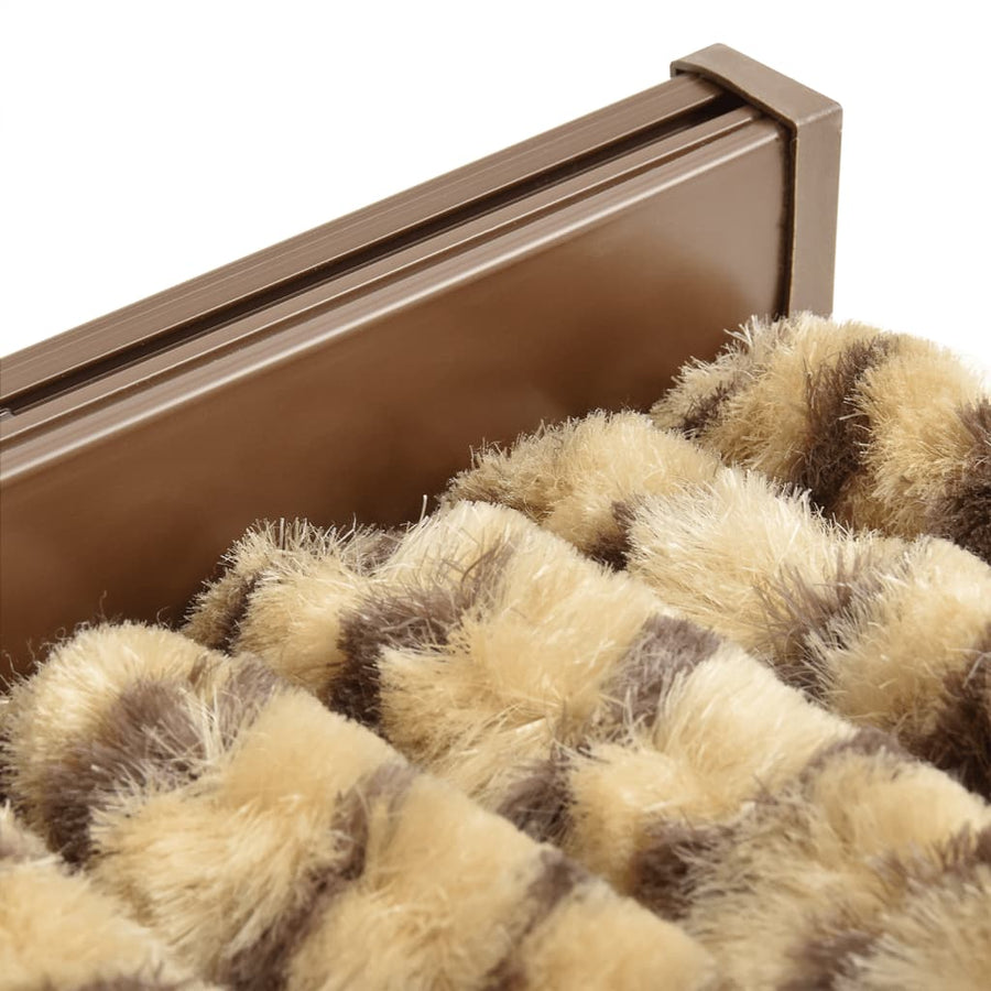 Vliegengordijn 90X200 Cm Chenille Beige En Bruin