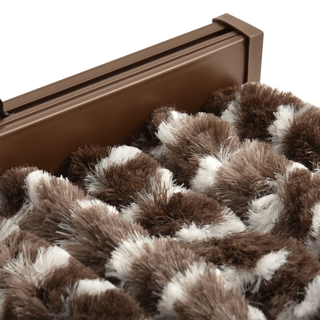 Vliegengordijn 56X200 Cm Chenille Bruin En Wit