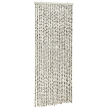 Vliegengordijn 100X230 Cm Chenille Lichtgrijs En Donkergrijs