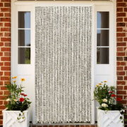 Vliegengordijn 100x230 cm chenille lichtgrijs