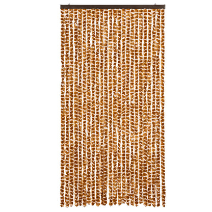 Vliegengordijn Chenille Kleurig En Oker En Wit 100 x 200 cm