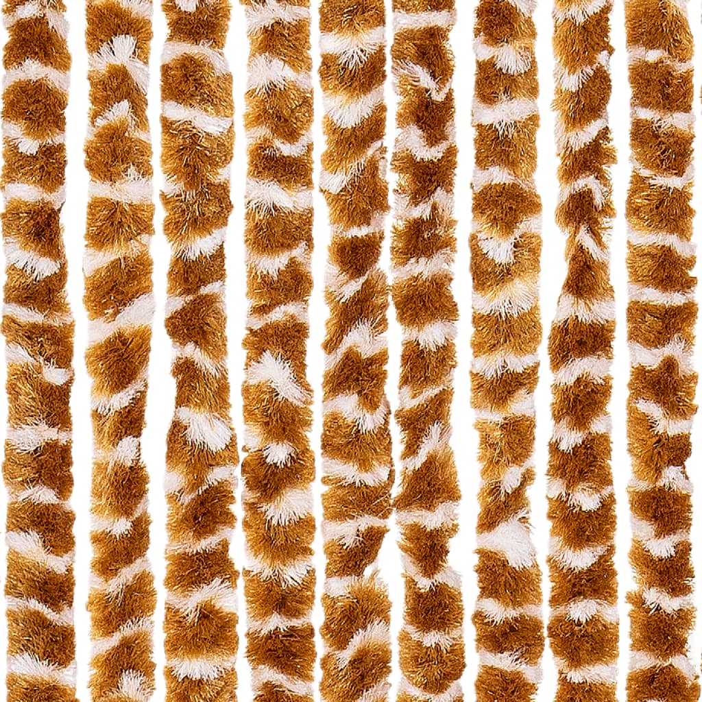 Vliegengordijn Chenille Kleurig En Oker En Wit 100 x 200 cm