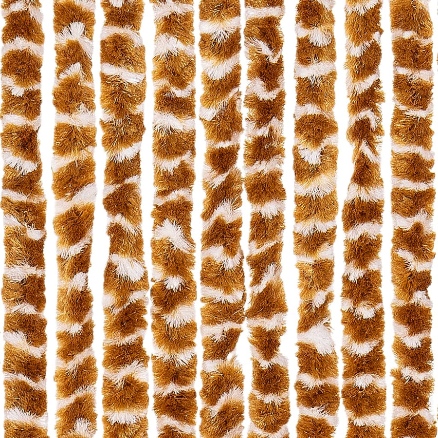 Vliegengordijn Chenille Kleurig En Oker En Wit 100 x 200 cm