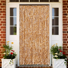 Vliegengordijn Chenille Kleurig En Oker En Wit 100 x 200 cm