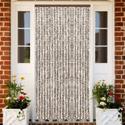 Vliegengordijn 56x200 cm chenille taupe wit