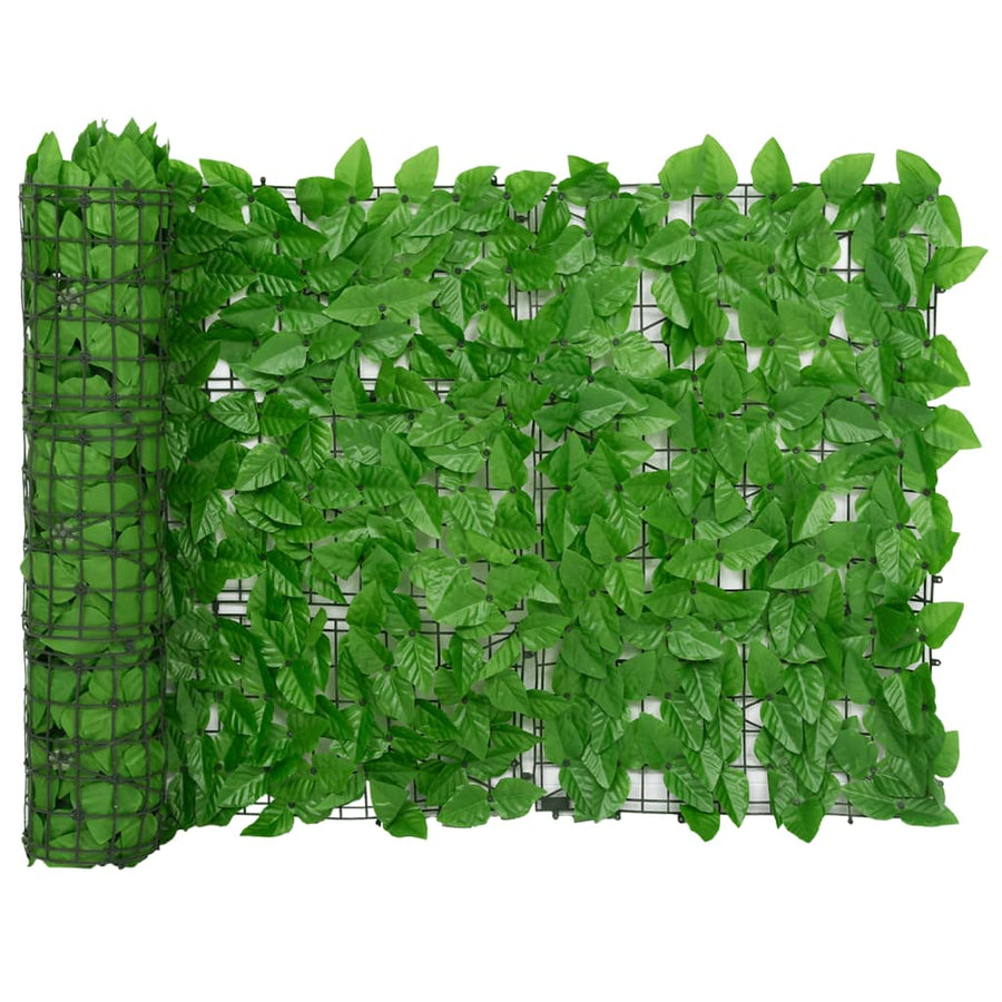 Balkonscherm met groene bladeren 200x75 cm 200 x 75 cm Groen