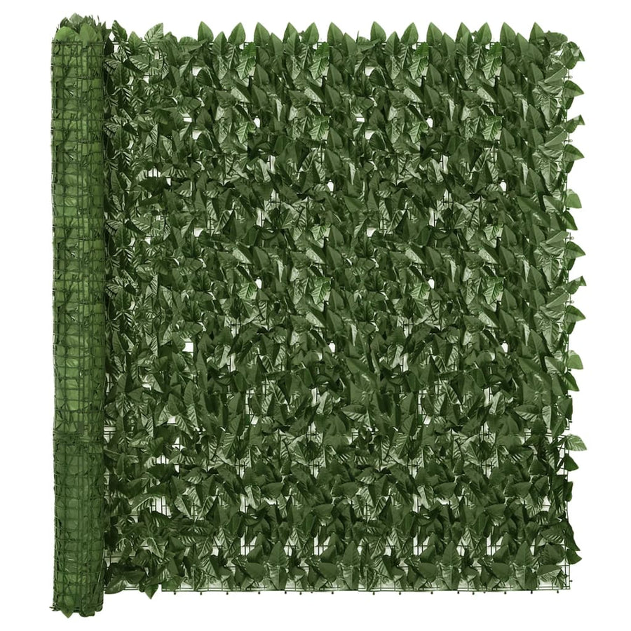 Balkonscherm met donkergroene bladeren 300x150 cm 300 x 150 cm Donkergroen