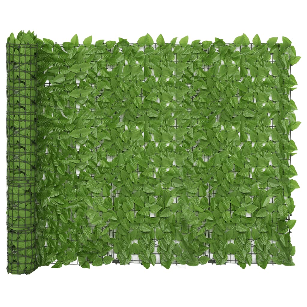 Balkonscherm met groene bladeren 300x150 cm 300 x 150 cm Groen
