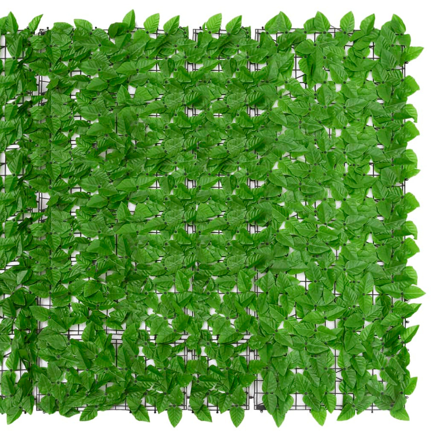 Balkonscherm met groene bladeren 300x150 cm 300 x 150 cm Groen
