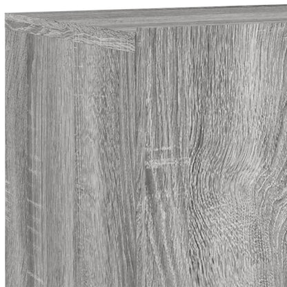 4-Delige Tv-Wandmeubelset Bewerkt Hout Grijs sonoma