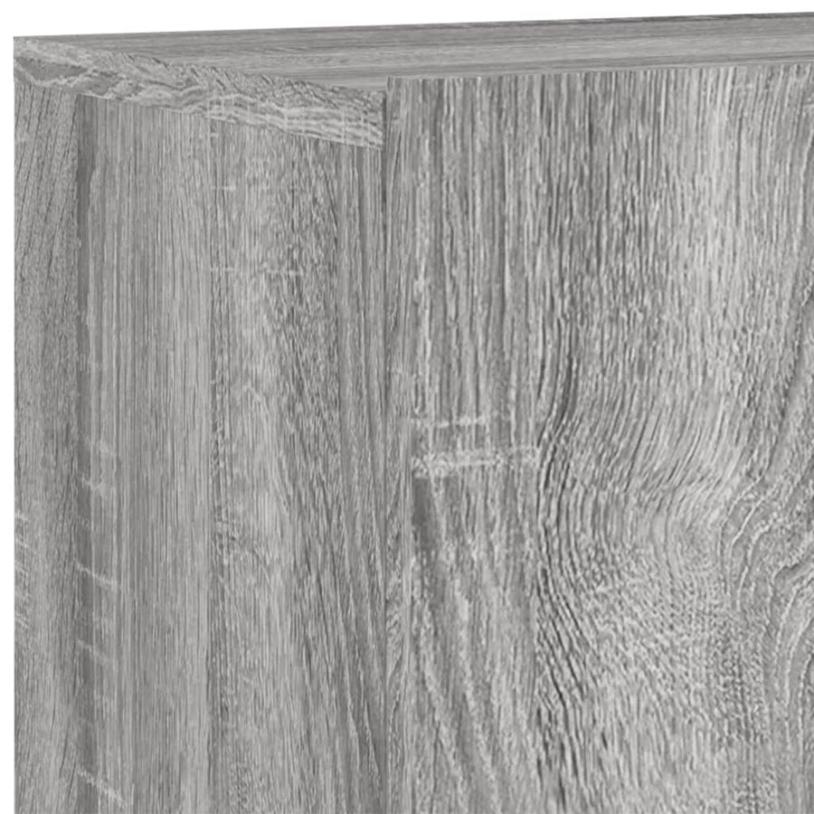 4-Delige Tv-Wandmeubelset Bewerkt Hout Grijs sonoma