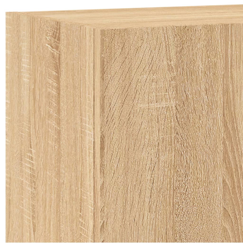 5-delige Tv-wandmeubelset bewerkt hout sonoma eikenkleurig