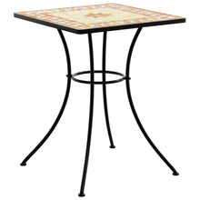 Bistrotafel mozaïek 60x60x74 cm keramiek terracottakleurig