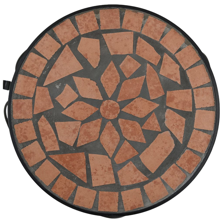Plantenstandaards 3 st keramiek terracottakleurig