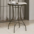 Bistro table mosaic Ø50x70 cm ceramic black and white