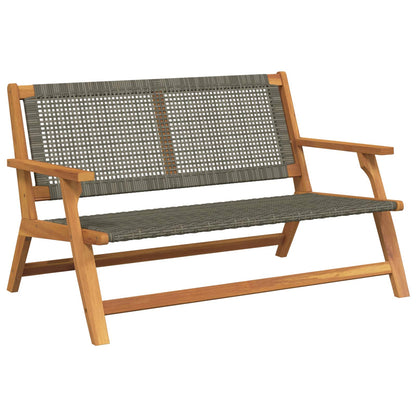Tuinmeubelen 122 X 78 X 73 Cm Massief Acaciahout Grijs Bank