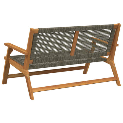 Tuinmeubelen 122 X 78 X 73 Cm Massief Acaciahout Grijs Bank