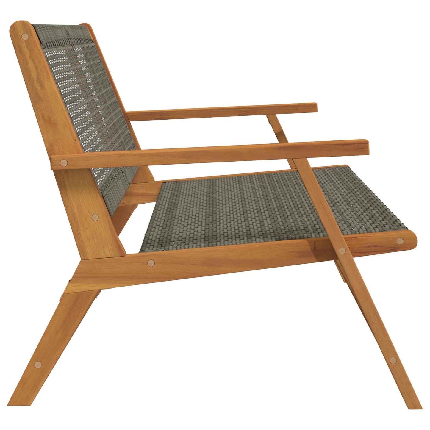 Tuinmeubelen 122 X 78 X 73 Cm Massief Acaciahout Grijs Bank