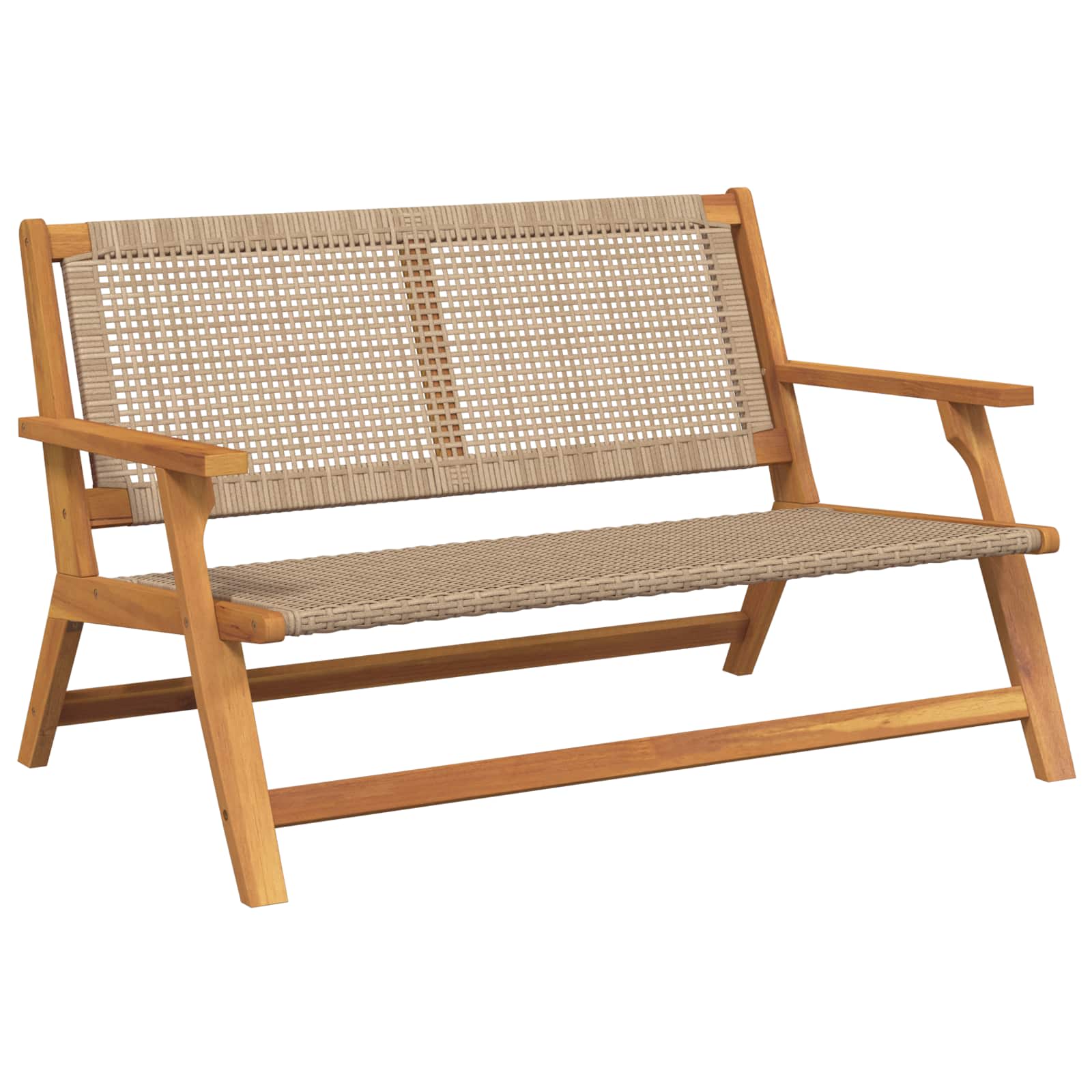 Tuinmeubelen Beige 122 x 78 x 73 cm Massief Acaciahout