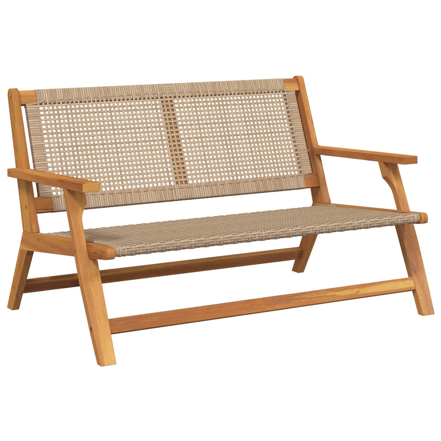 Tuinmeubelen Beige 122 x 78 x 73 cm Massief Acaciahout